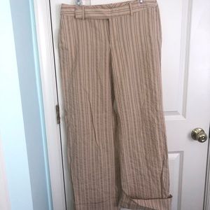 Banana Republic Wide Leg Striped Dress Pant